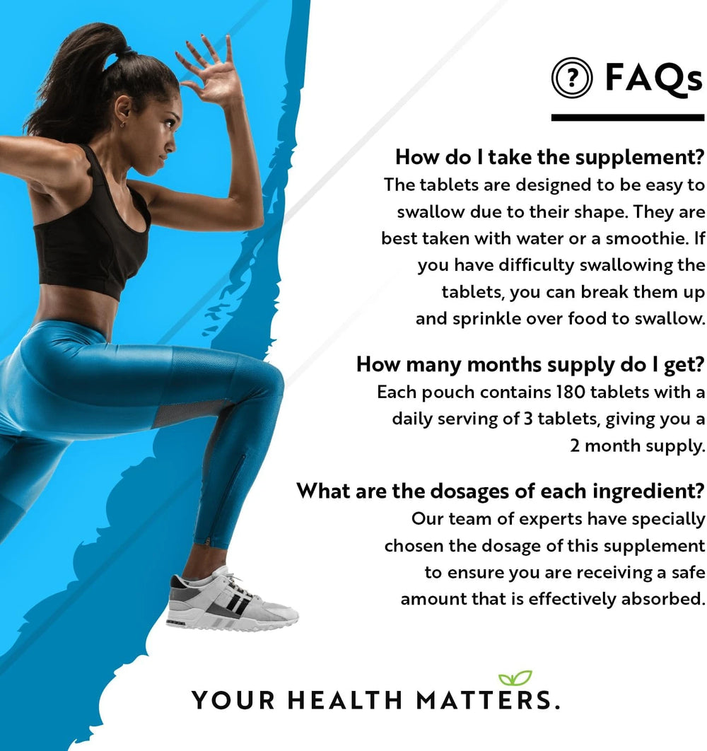 Taurine 1500mg - 180 Tablets