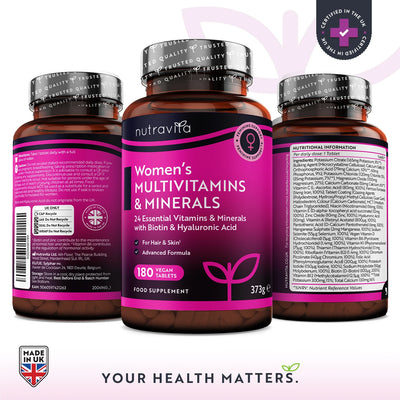 Women's Multivitamins with Biotin and Hyaluronic Acid