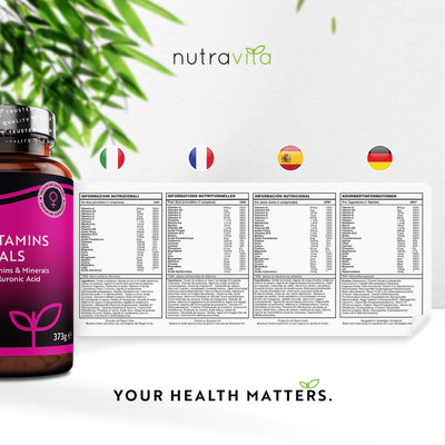 Women's Multivitamins with Biotin and Hyaluronic Acid