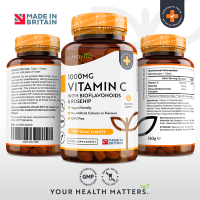 Vitamin C 1000mg with Bioflavonoids & Rosehip