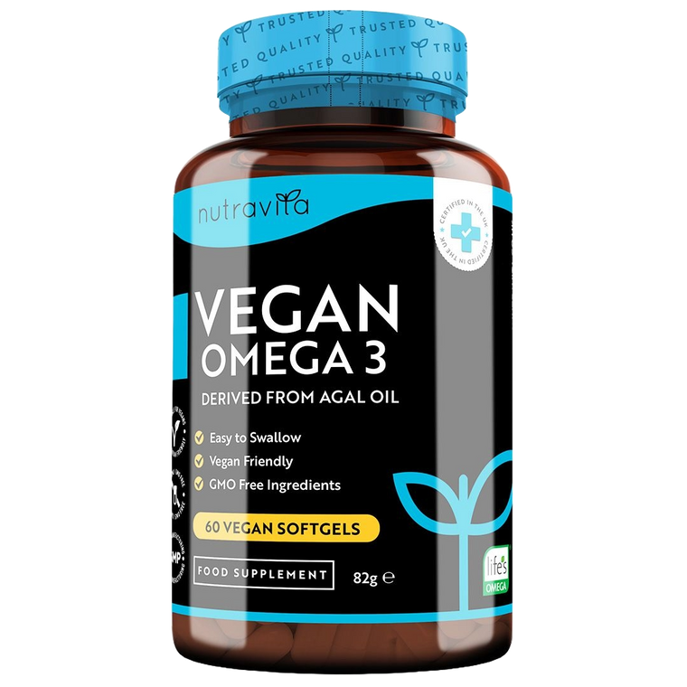Vegan Omega 3 with 600mg DHA & 300mg EPA